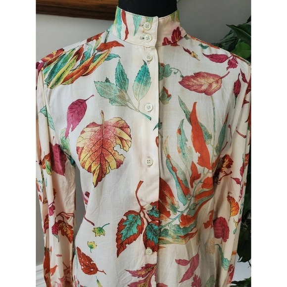Sweet Apple Button Long Sleeve Vintage Top Dress - Picture 2 of 9